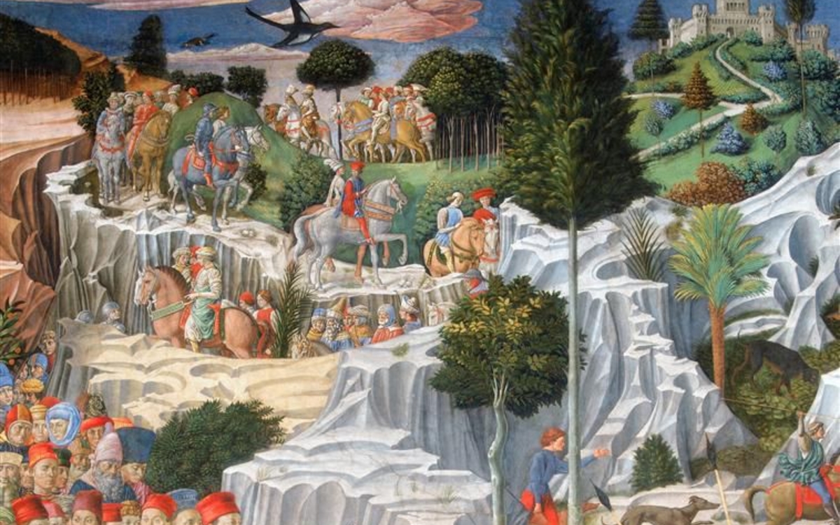 Benozzo Gozzoli, fresques de la chapelle des mages, palais Medici-Ricardi, 1459-1460, Florence