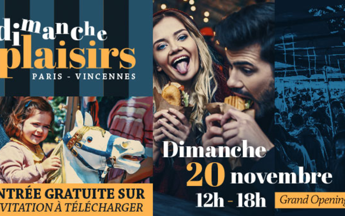 Dimanche 20 novembre ; Grand Opening à l'hippodrome Paris-Vincennes de 12h à 18h (entrée gratuite sur invitation à télécharger sur https://www.vincennes-hippodrome.com/fr/evenement/dimanche-plaisirs-grand-opening-20nov22/)