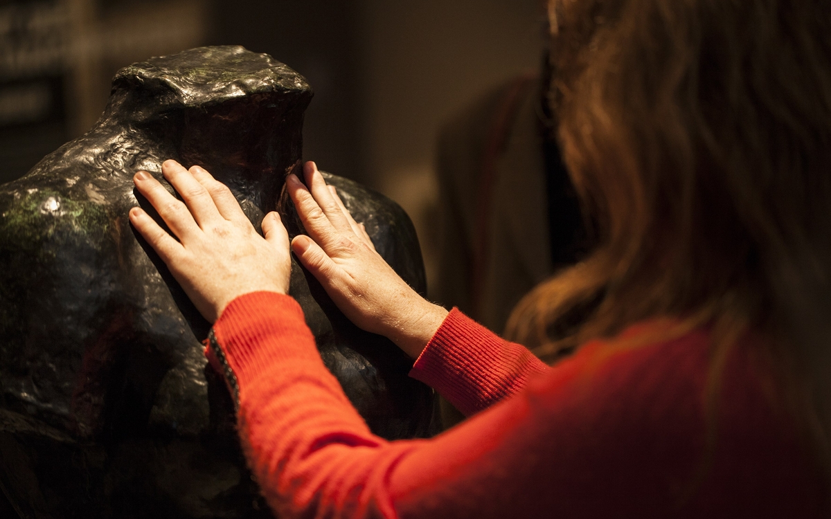 Visuel visite tactile pour la semaine de l'accessibilité au musée Rodin