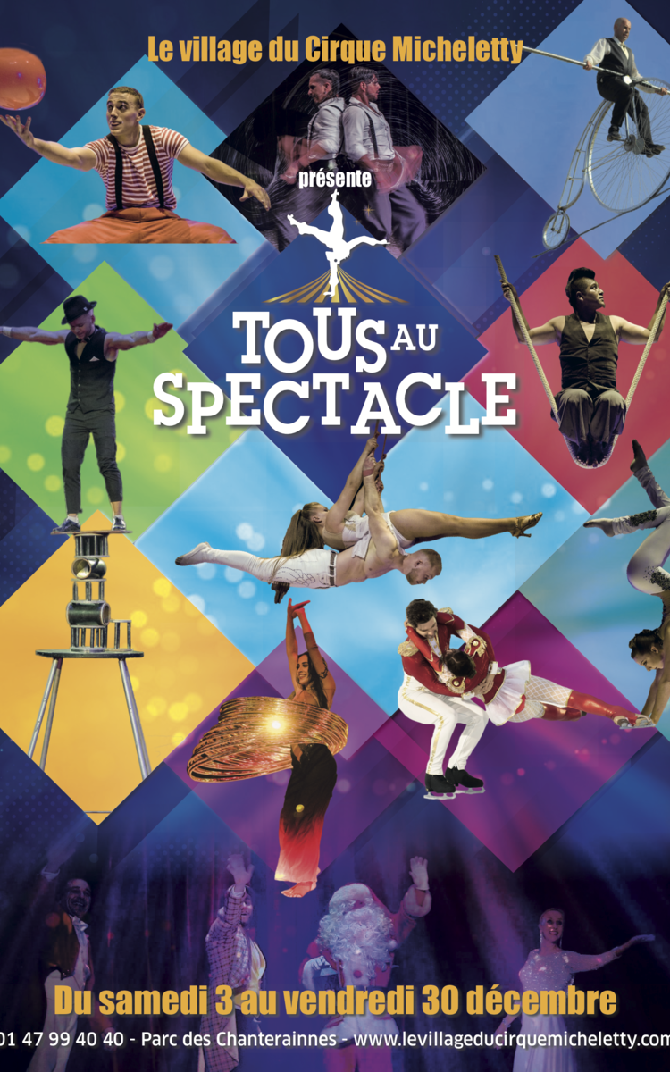 ❄️LE RENDEZ-VOUS ANNUEL DU CIRQUE DE NOËL❄️🎄🎁 Bientôt les fêtes de fin d’années ! 😍 Vacances, guirlandes, cadeaux, paillettes, amour et flocons… le Village du Cirque Micheletty vient combler cette magie de Noël avec son tout nouveau spectacle féérique sur glace. Sous ses chapiteaux traditionnels, le Cirque de Noël à le plaisir de vous faire découvrir une variété de numéros, allant du comique à l’époustouflant, le tout accompagné de musiques festives et émotionnelles. Le spectacle, mis-en-scène par des artistes venant du monde entier, sera composé de patinage artistique, d’acrobatie aérienne, de jonglerie, d’équilibrisme, de la présence du fameux clown mais aussi du Père-Noël ! Il aura lieu à 14H, pendant une durée de 1H45. Une fête foraine ainsi qu’une confiserie seront mises en place de 14H à 19H30 sur les lieux afin de vous puissiez vivre une expérience unique et sensationnelle, illuminée dans l’univers circassien en pleine période de Noël. L’événement du Cirque de Noël 2022 aura lieu du 3 au 30 Décembre, au Parc des Chanteraines à Villeneuve-la-Garenne, à deux pas de Paris. Pour toute réservation, merci de vous rendre sur le site www.journee-au-cirque.com .