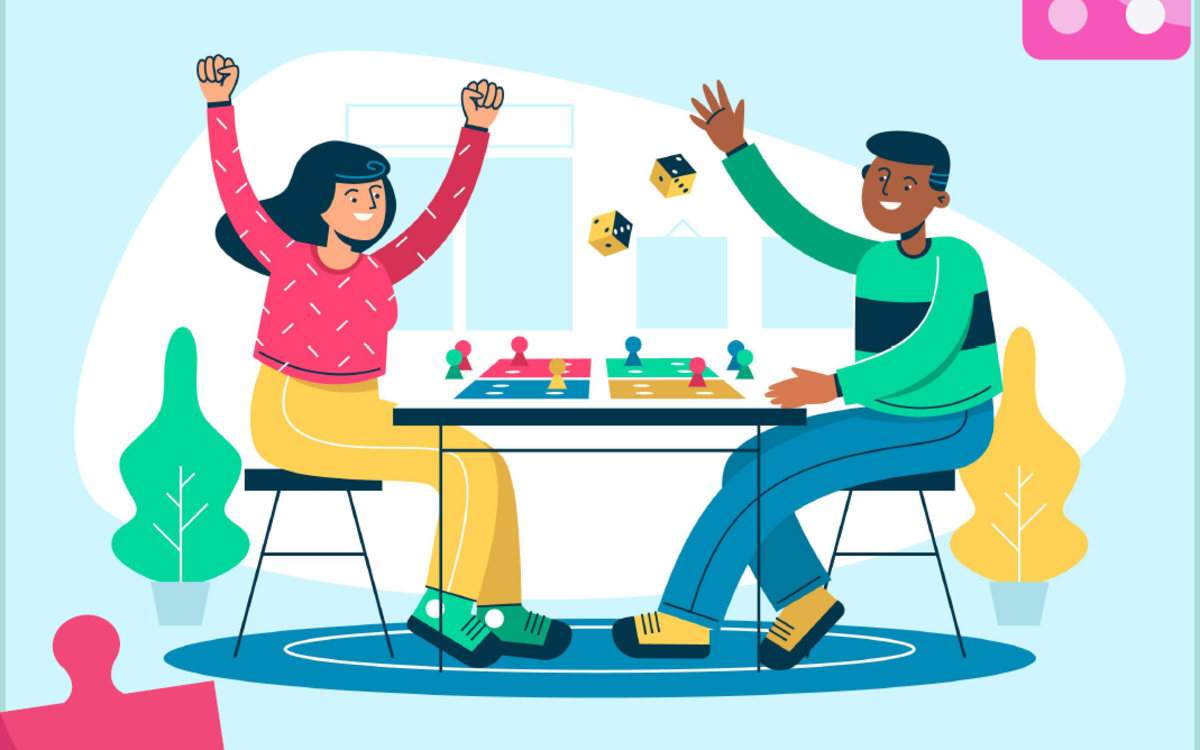 Après-midi de jeux de société proposés par l'association strata'j'm