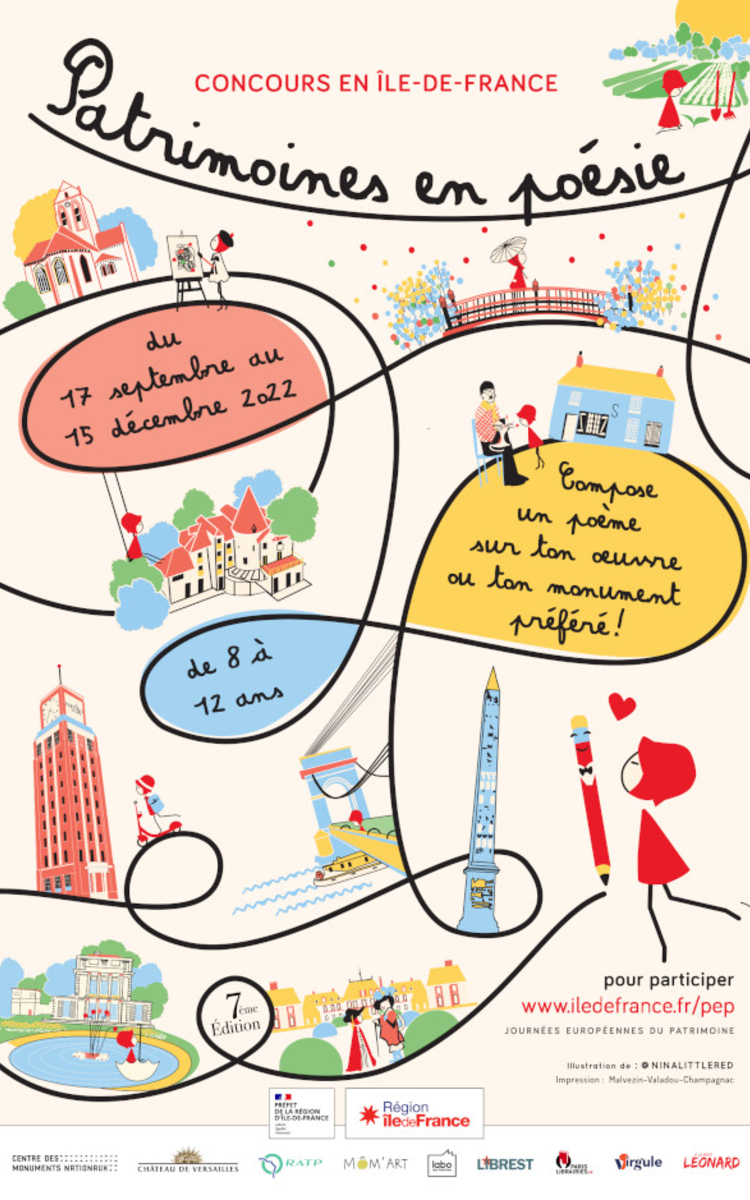 Affiche atelier Patrimoine en poésie