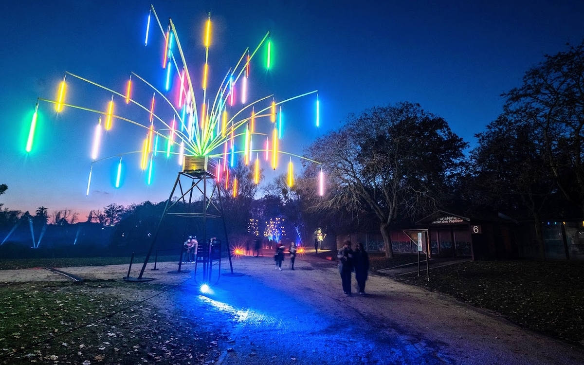 Sentiers lumineux de Noël au Parc floral
