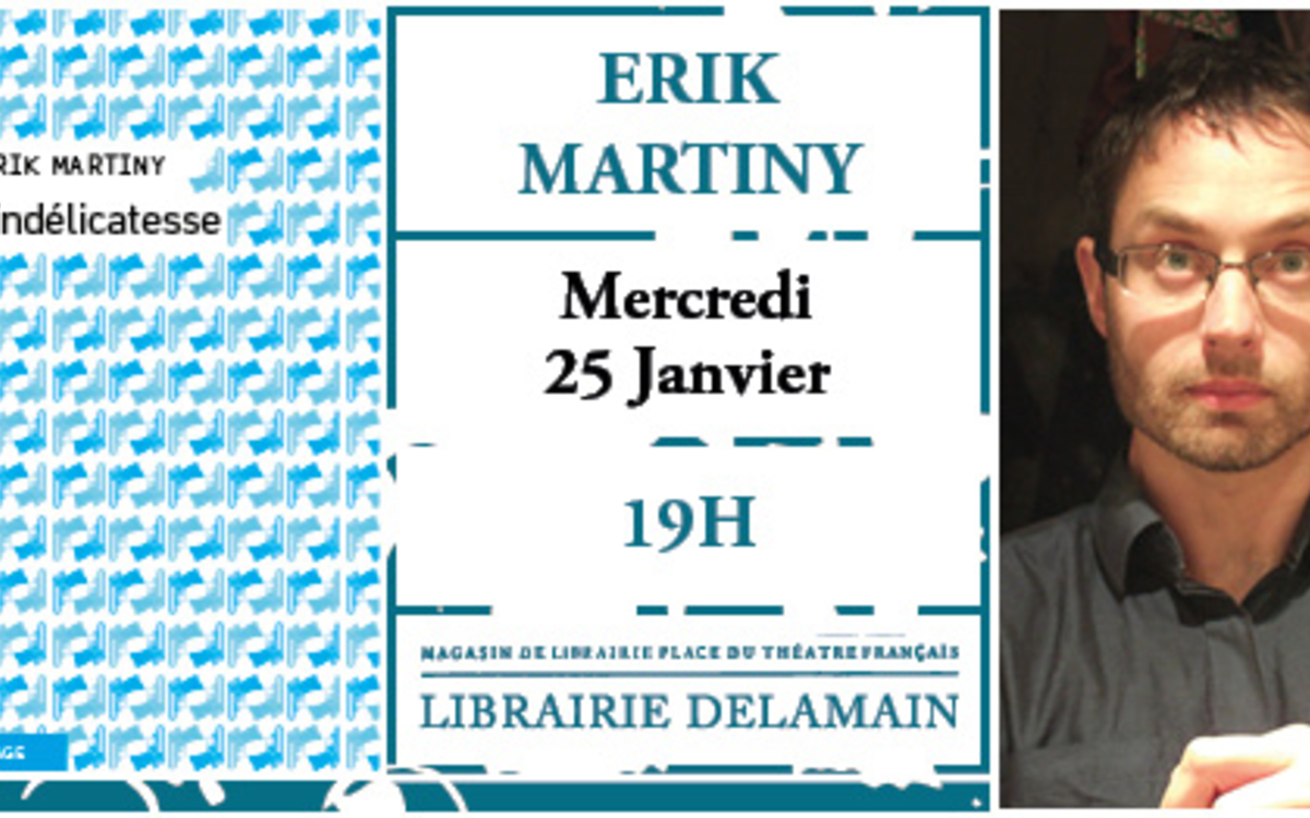 Rencontre littérature avec Erik Martiny Ldelamain