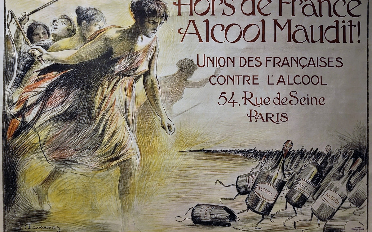 affiche de l'Union des françaises contre l'alcool
