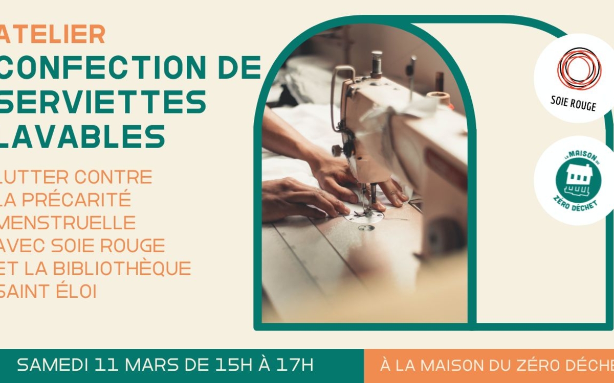 Atelier couture de serviettes lavables