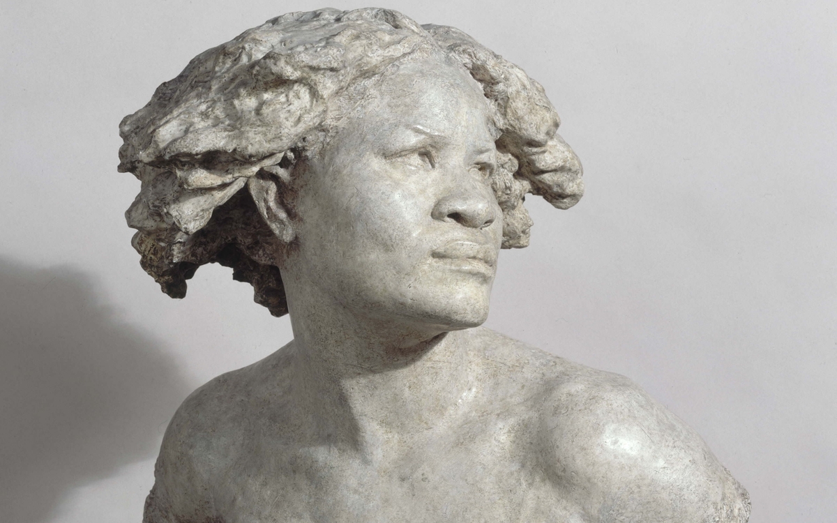 L'Afrique (Titre attribué), La Négresse ou Pourquoi naître esclave (Titre ancien (périmé)) buste sculpté de JB Carpeaux, 1868
