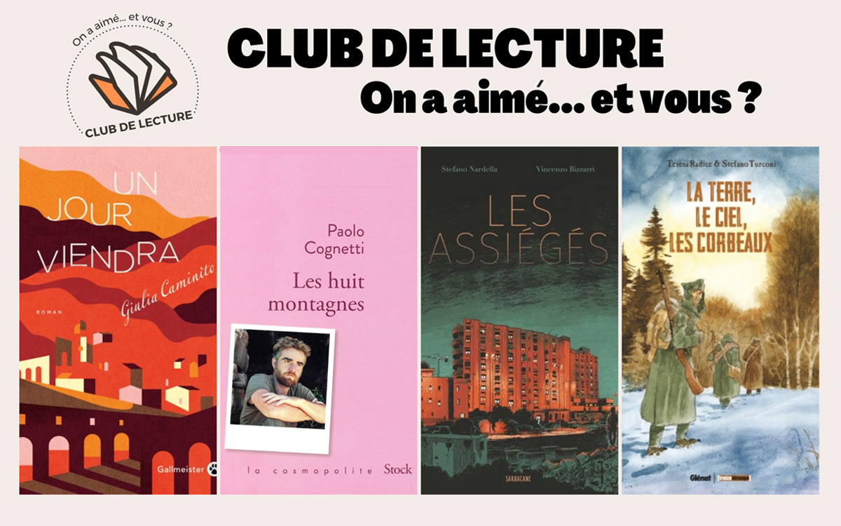 couvertures des livres abordés lors du club de lecture