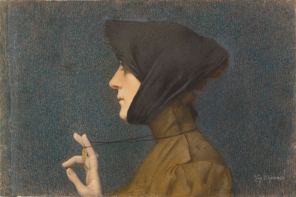 Lucien Lévy-Dhurmer - La Femme à la médaille