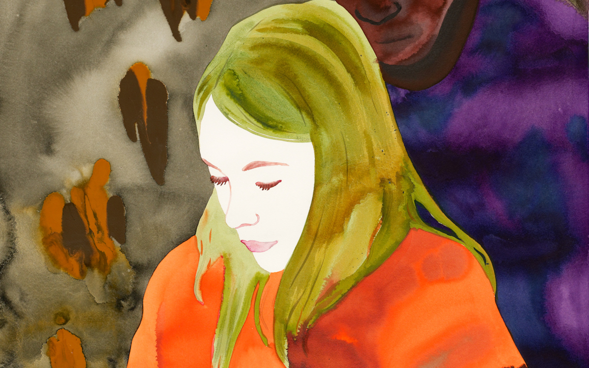 Françoise Pétrovitch, Tenir, 2023, lavis d_encre sur papier