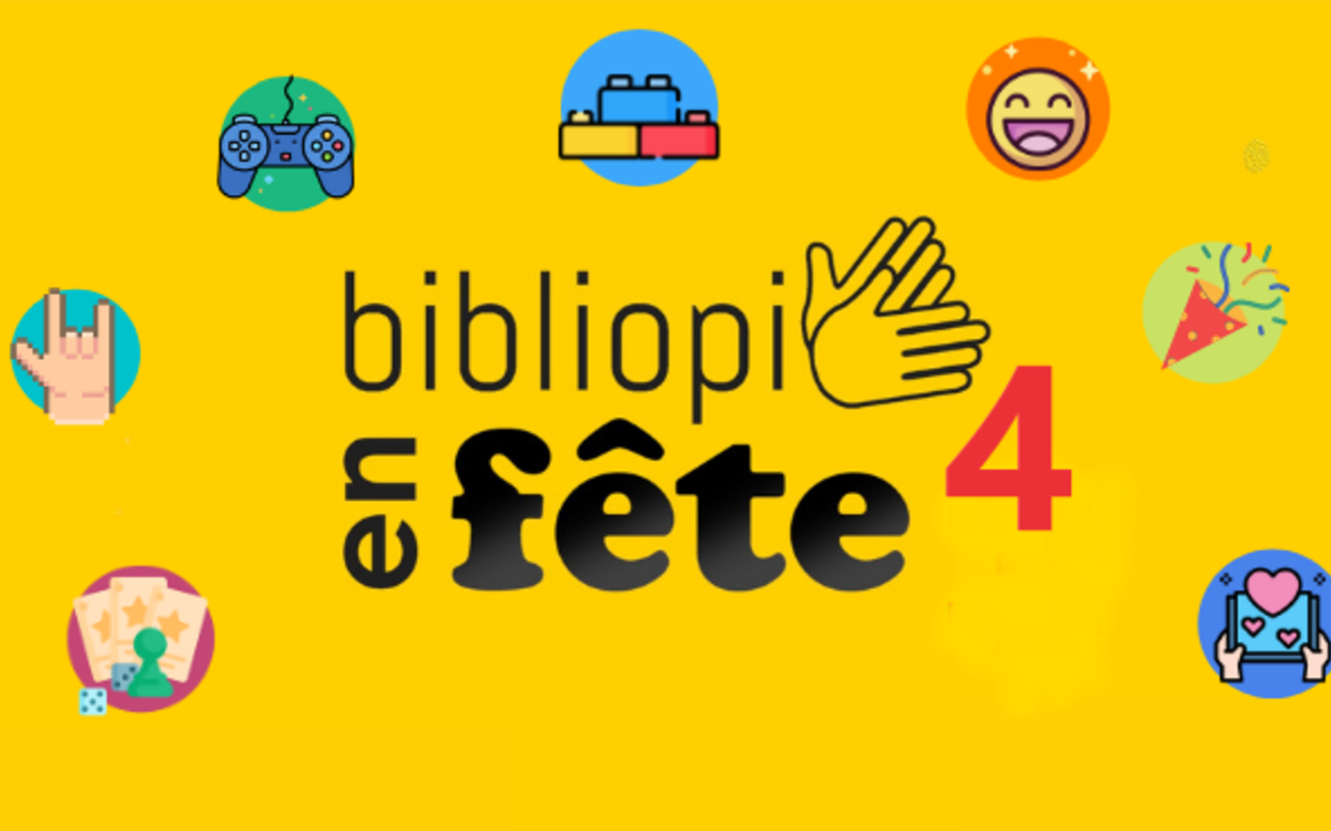 petites icones représentant les activités de Bibliopi en fête