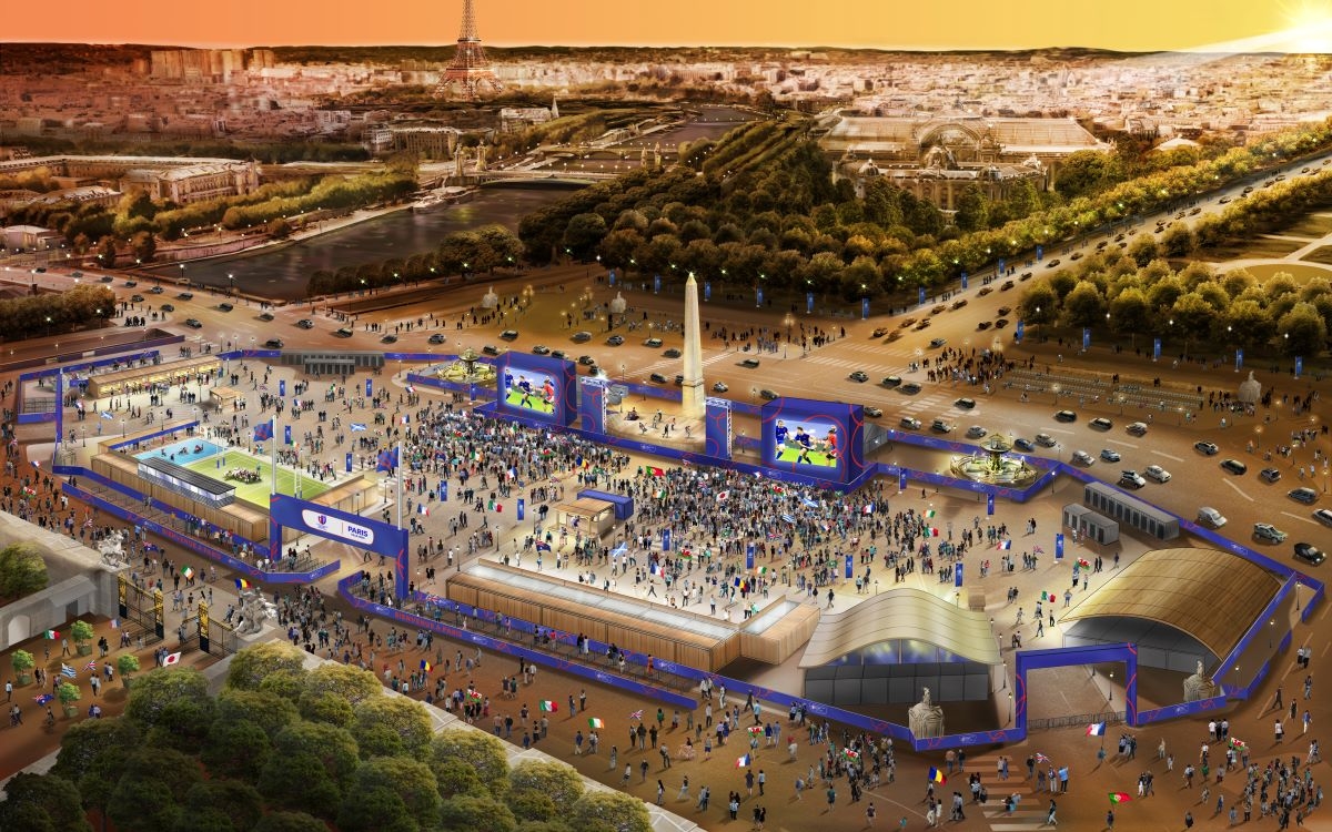 Village rugby Coupe du monde 2023 place la Concorde
