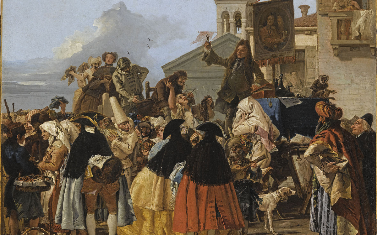 © Giandomenico TIEPOLO (1727-1804), L’arracheur de dents, vers 1754-1755, Huile sur toile, Paris, musée du Louvre, Photo (C) RMN-Grand Palais (musée du Louvre) / Franck Raux