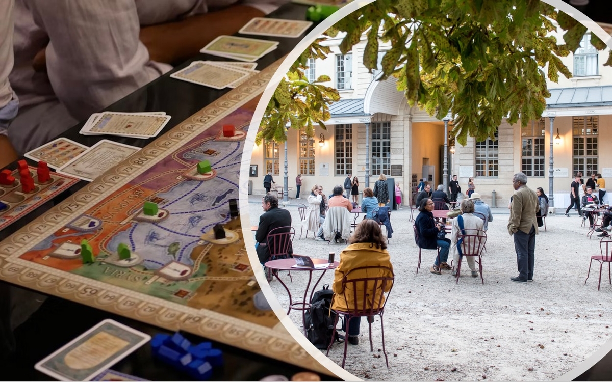 Vue de la cour du centre culturel Irlandais et de jeux de société