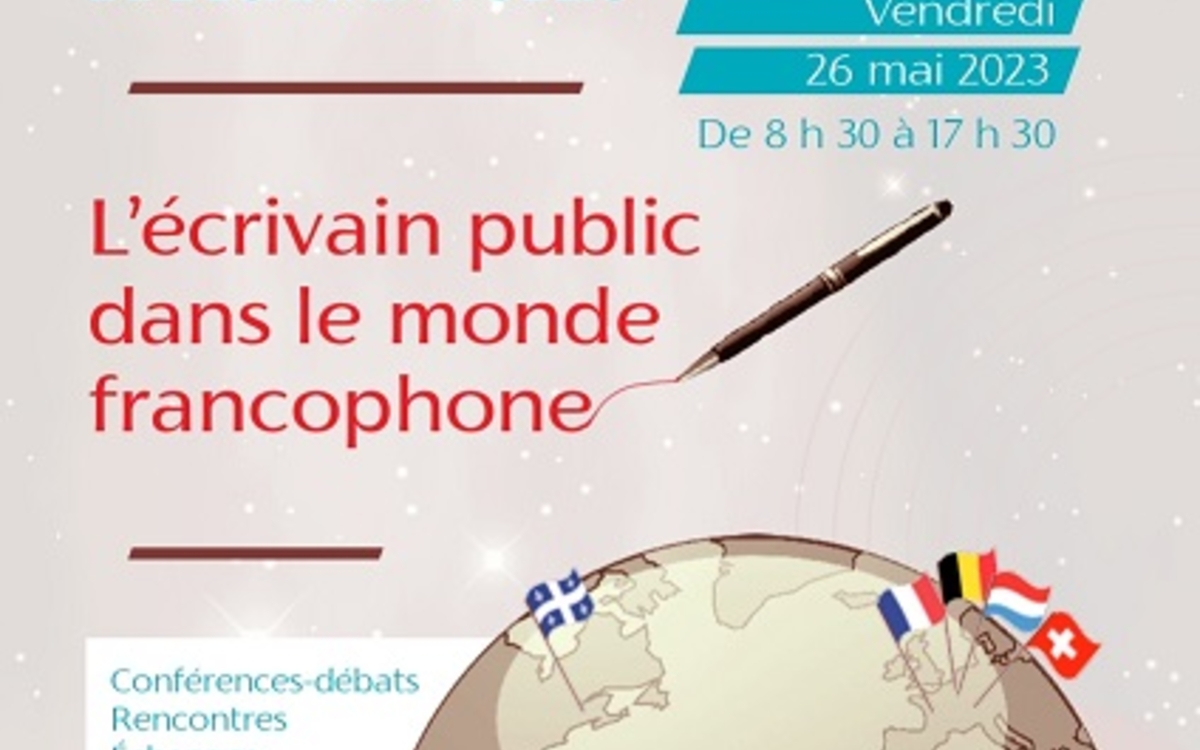 Affiche de la 5e Journée nationale de l'écrivain public