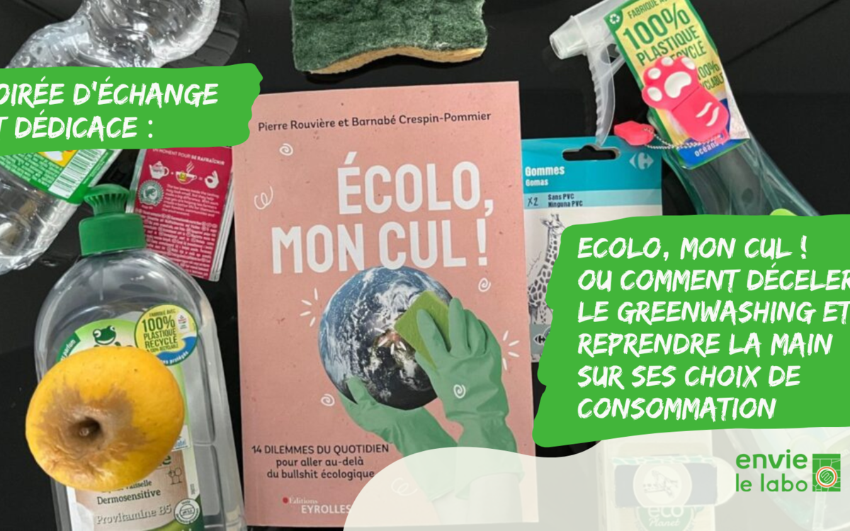 Soirée d'échange et dédicace : "Ecolo, mon cul ! [...]"