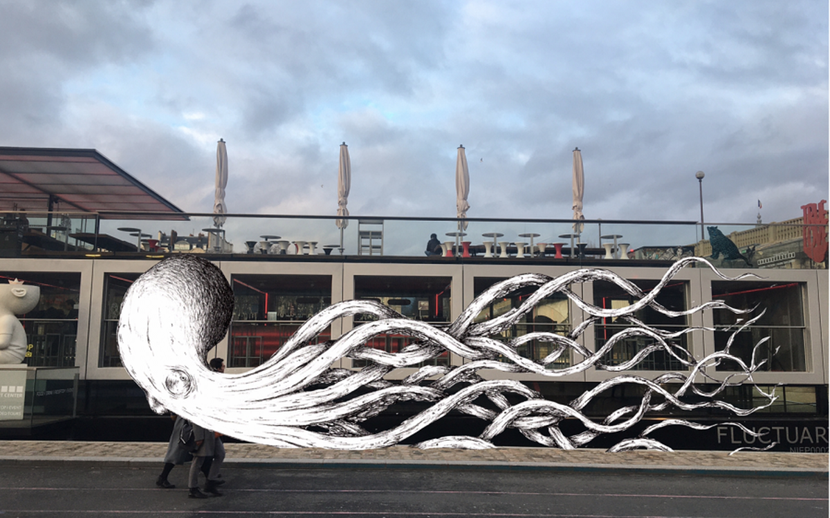 Simulation Kraken façade Fluctuart