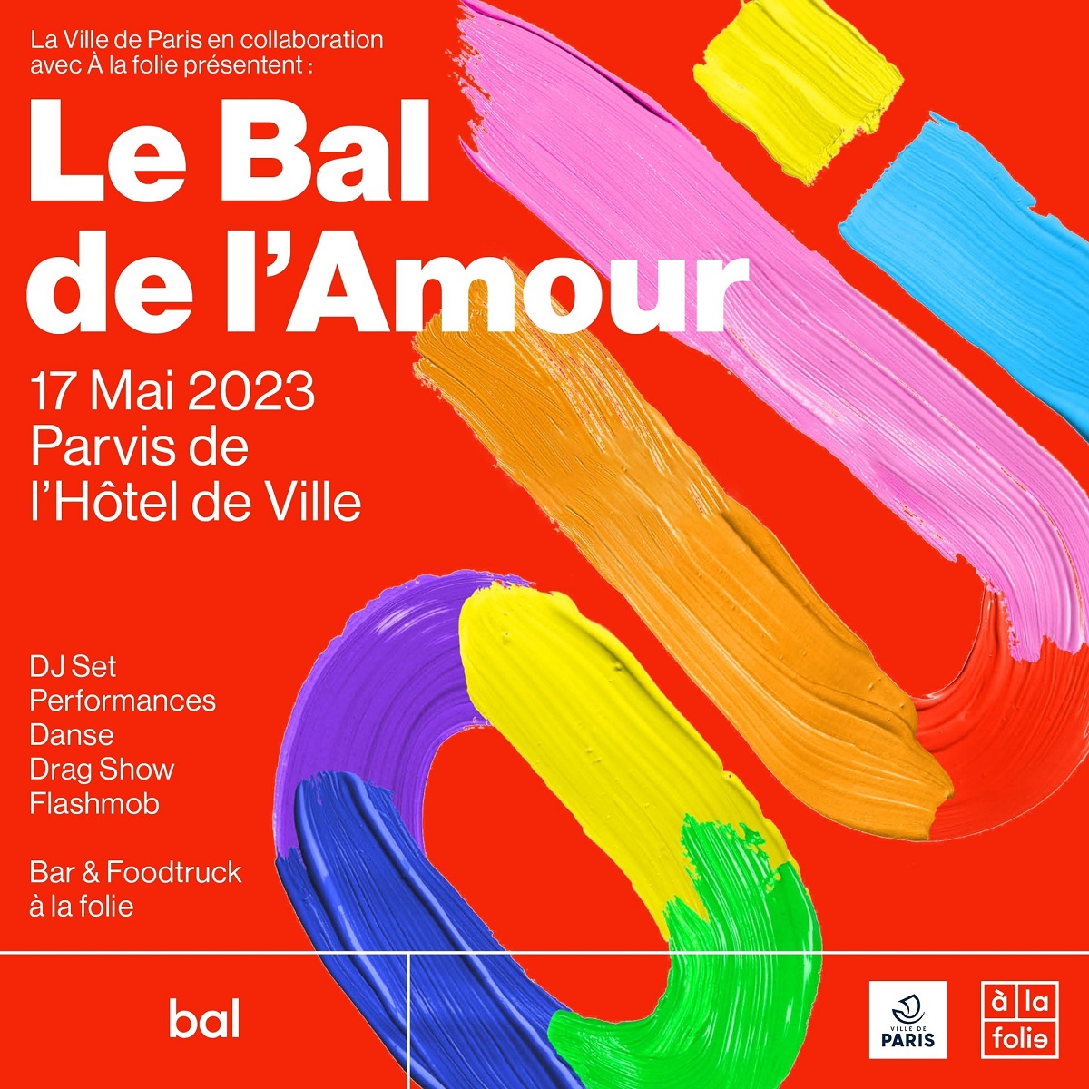 Le Bal de l'Amour, 17 mai 2023 sur le parvis de l'Hôtel de Ville