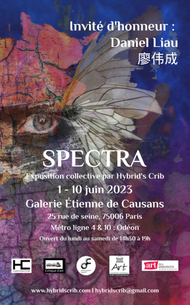 Hybrid’s Crib, le berceau des nouvelles mixités créatives, présente sa nouvelle exposition intitulée « Spectra » à la galerie Etienne de Causans, 25 rue de Seine à Paris du 1er au 10 juin 2023.