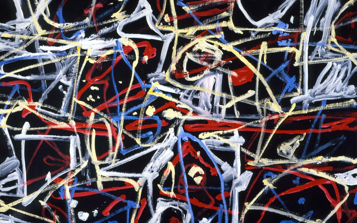 Jean Dubuffet, Le Circulus II, acryle sur papier entoilé, 100 x 134 cm, 29 novembre 1984