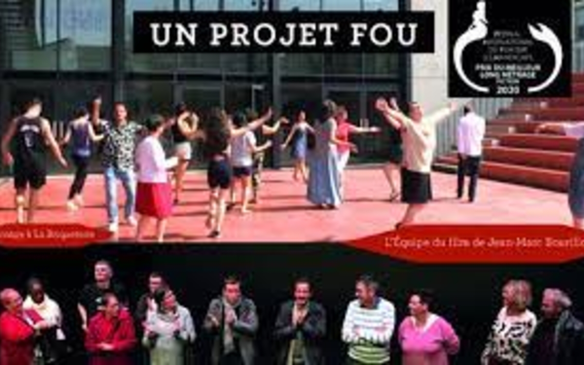 Samedi 17 juin – 17 heures – Projection du film « Un projet fou » de Jean-Marc Bourillon (France), récompensé par le Prix du meilleur long métrage fiction du Festival international du film sur les handicaps 2020, prix ex-aequo avec un film indien, Chuskit. 