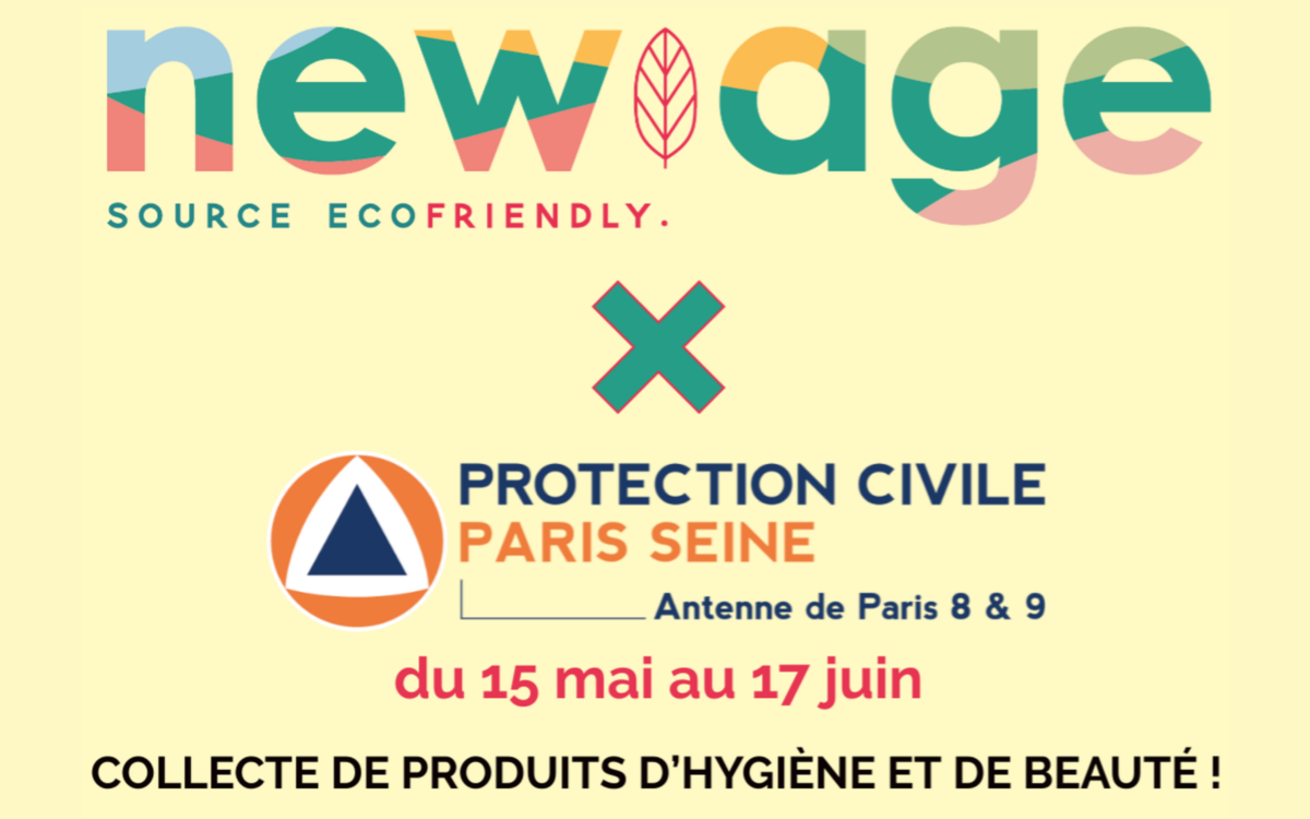Collecte de produits d'hygiène à Paris en collaboration avec la Protection Civile