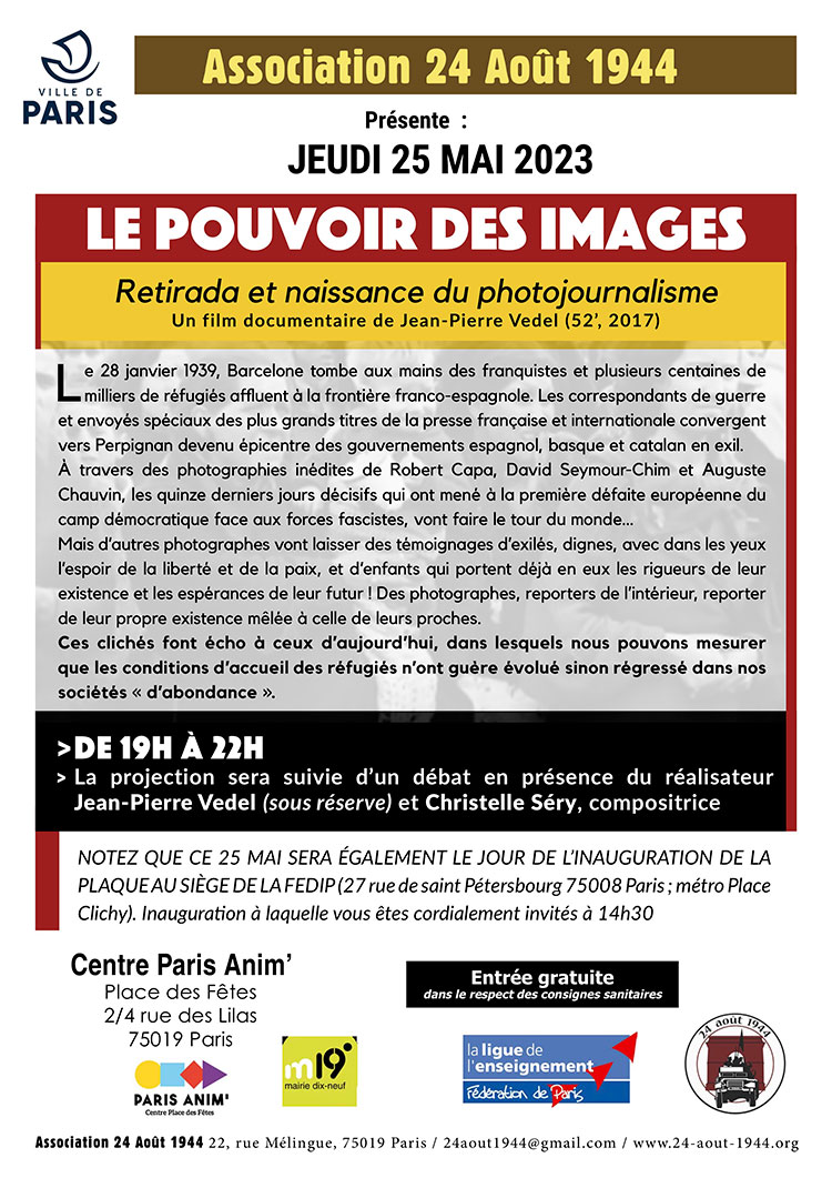 Affiche Le pouvoir des images 25 mai 2023