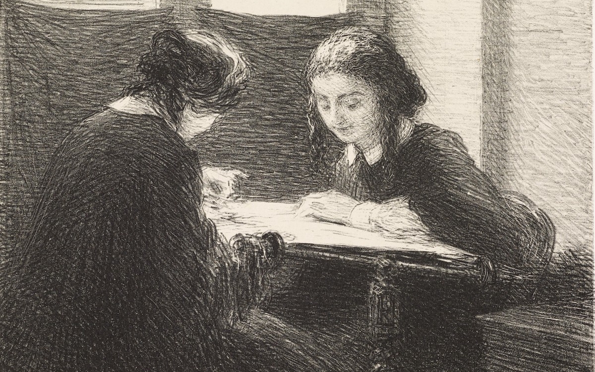 Henri FANTIN-LATOUR  Les Petites brodeuses  [1898]