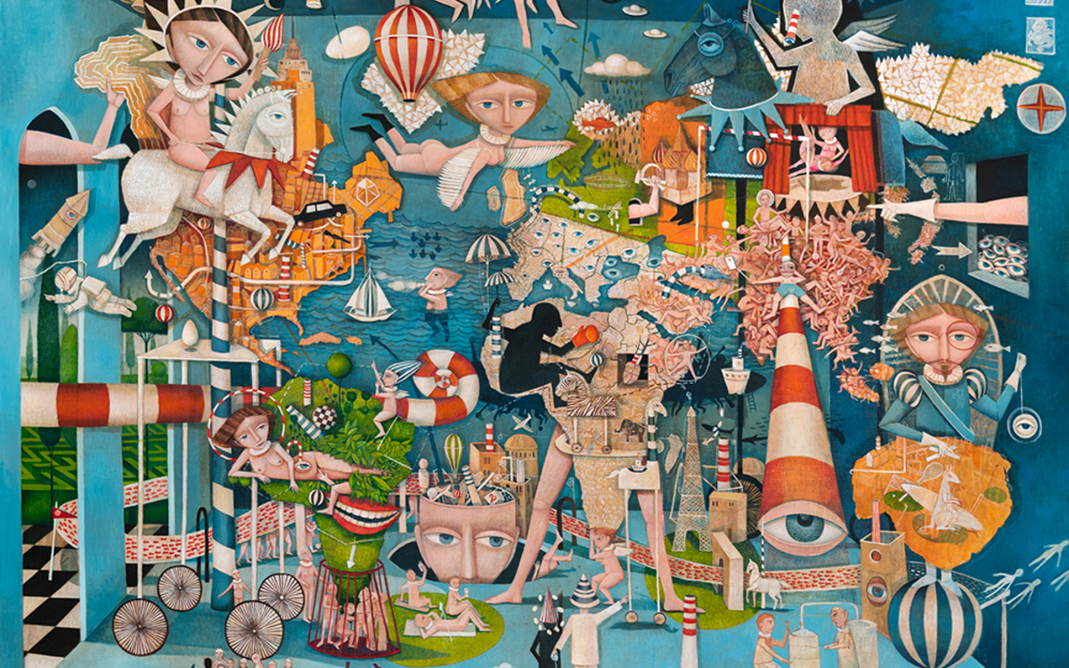 En plusieurs tableaux , gravures , boîtes reliefs Snezana Petrovic nous invite dans son imaginaire 