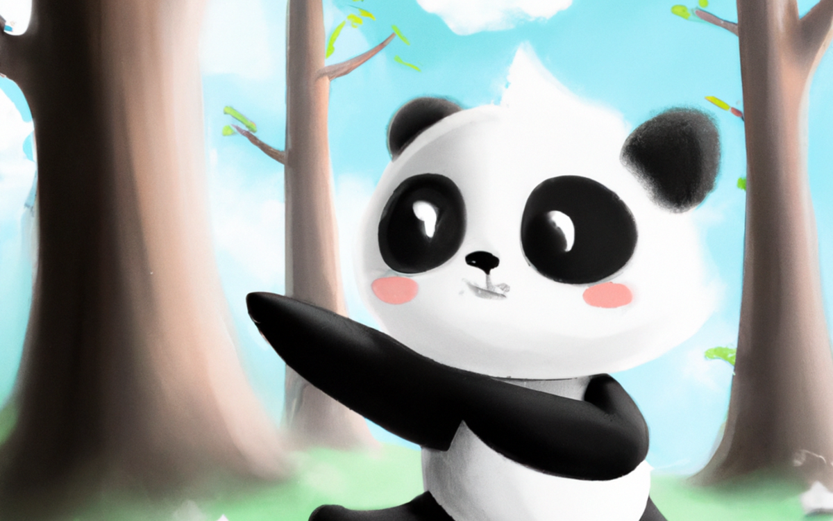 panda dans la forêt