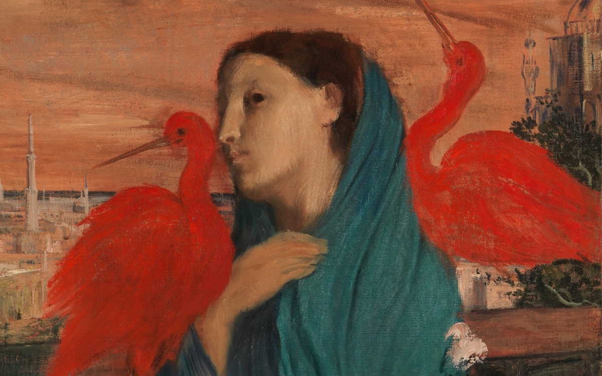 Jeune femme à l'ibis