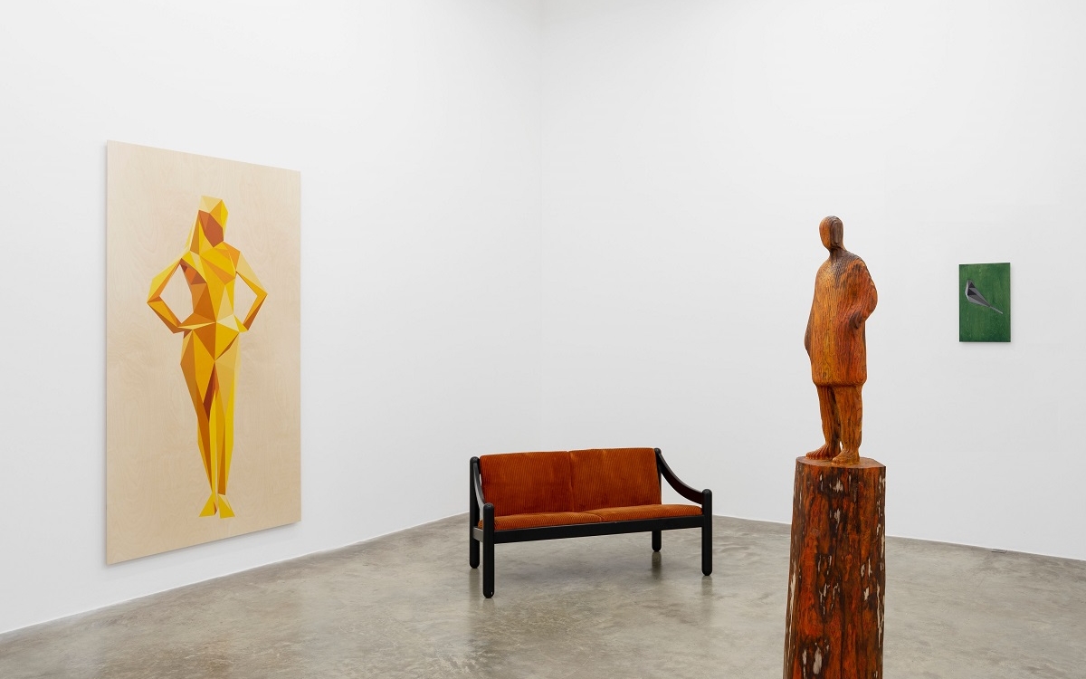 Vue de l'exposition de Xavier Veilhan Portrait Mode à la galerie Perrotin, Paris, 2023. Photo: Claire Dorn