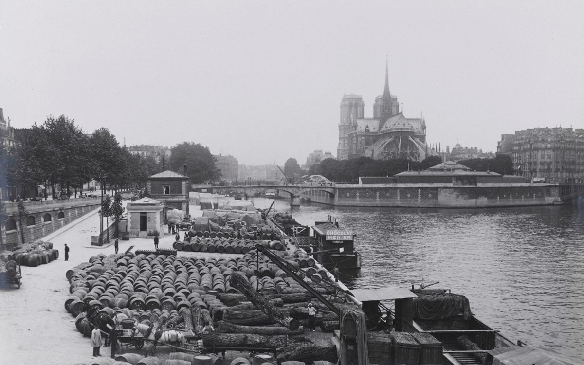 Le port des Tournelles, 1906 (Anonyme)