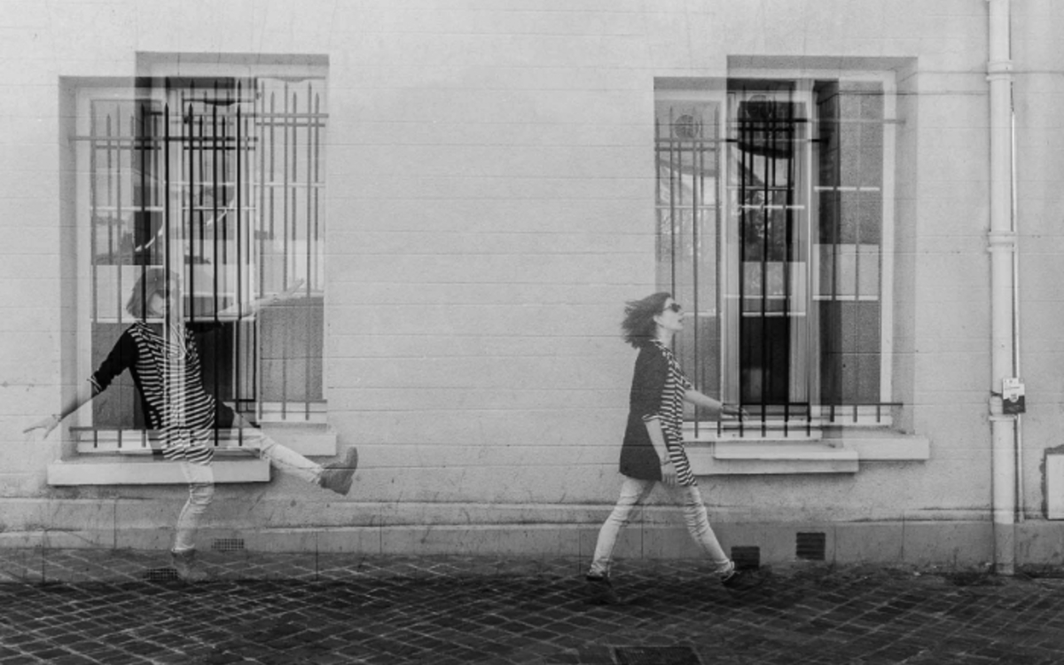 montage photo noir et blanc