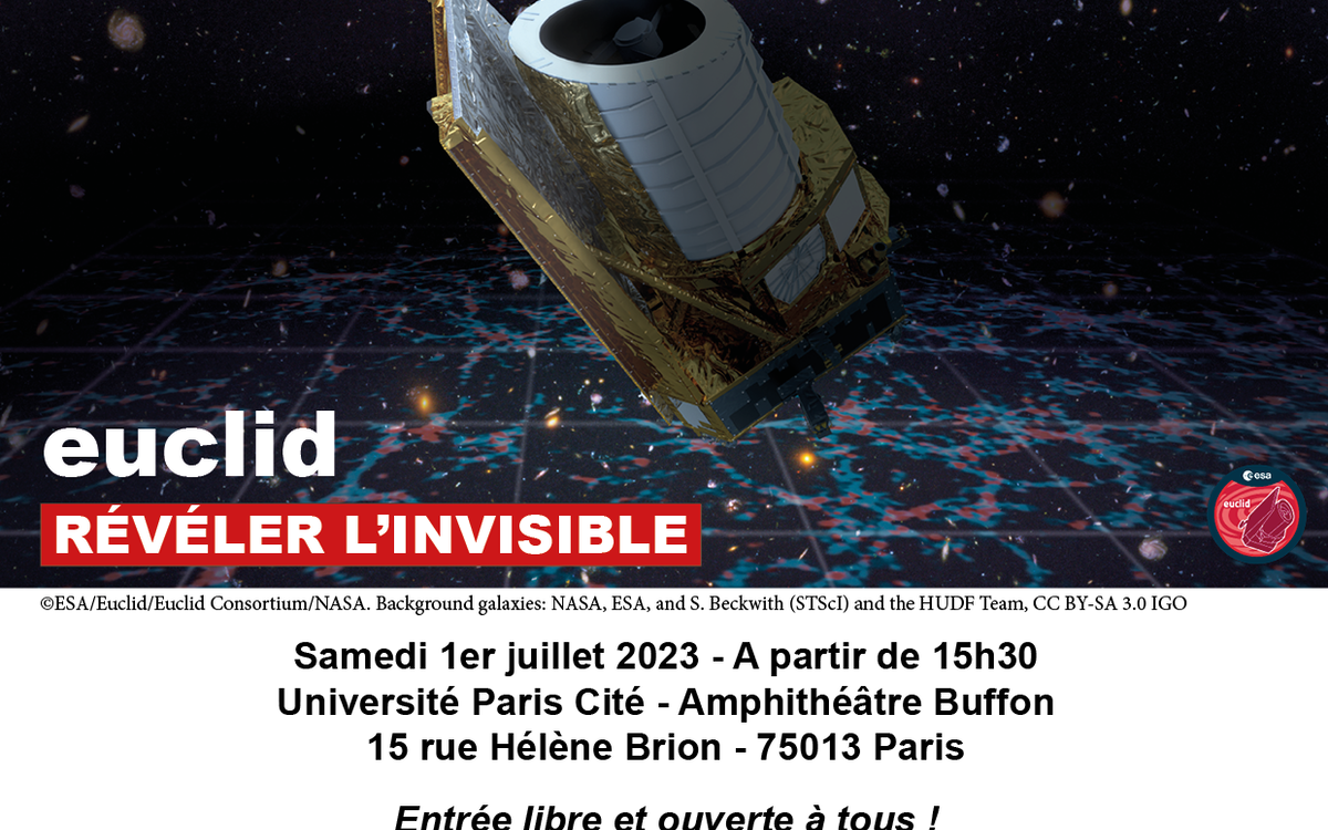 Venez assister à la retransmission du lancement en direct de la mission Euclid en compagnie des chercheurs et techniciens ayant contribué à la construction du satellite! Le lancement sera précédé d’une conférence grand public expliquant les enjeux de cette mission dont les principaux objectifs sont de comprendre pourquoi l’expansion de l’Univers s’accélère sous l’effet de cette mystérieuse «énergie noire» et cartographier la «matière noire».