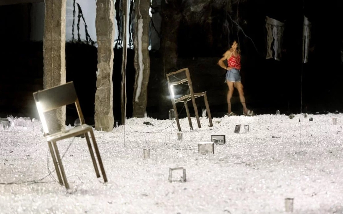 Vue d’exposition, Laura Lamiel, Vous les entendez ?