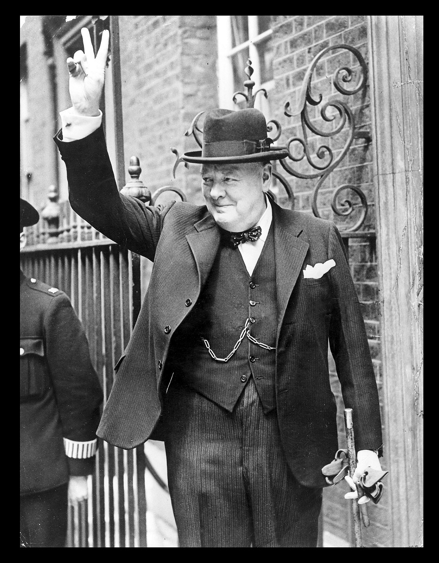 Churchill, geste de la victoire, 1943