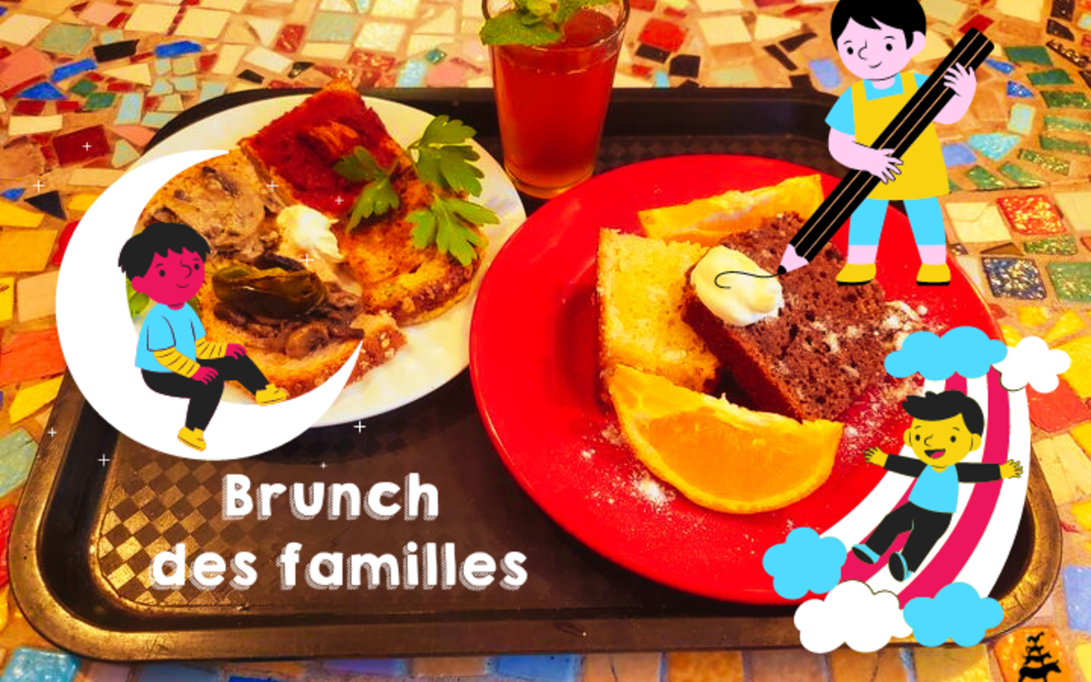 Un brunch fleuri avec des enfants qui s'amusent !