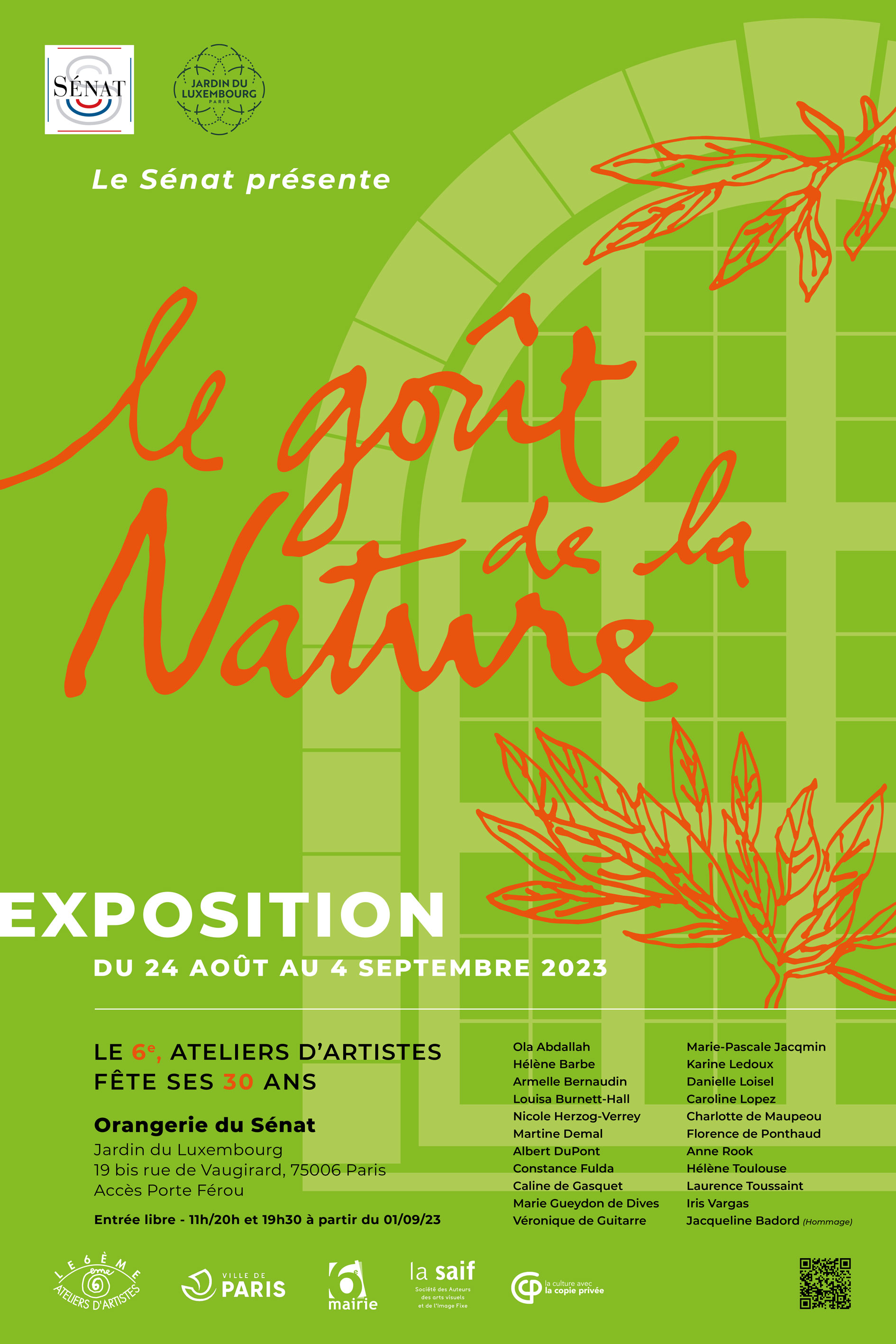 Le goût de la Nature - Le 6ème, Ateliers d'Artistes