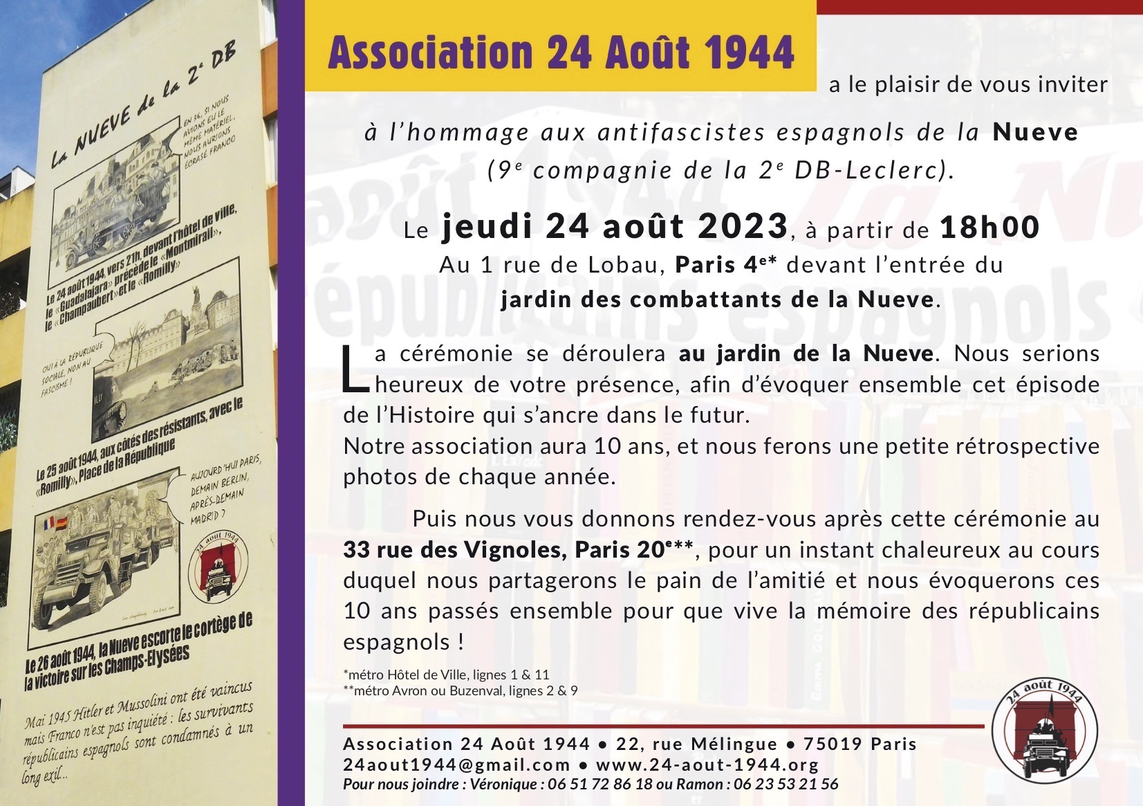 Invitation 24 août 2023