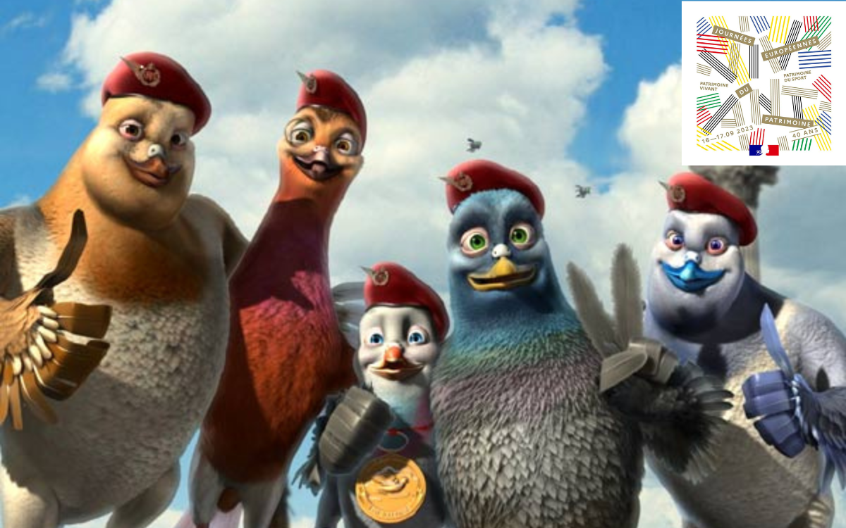 Aperçu du film "Pigeon Vaillant" au programme des JEP 2023 au musée de la Libération de Paris.
