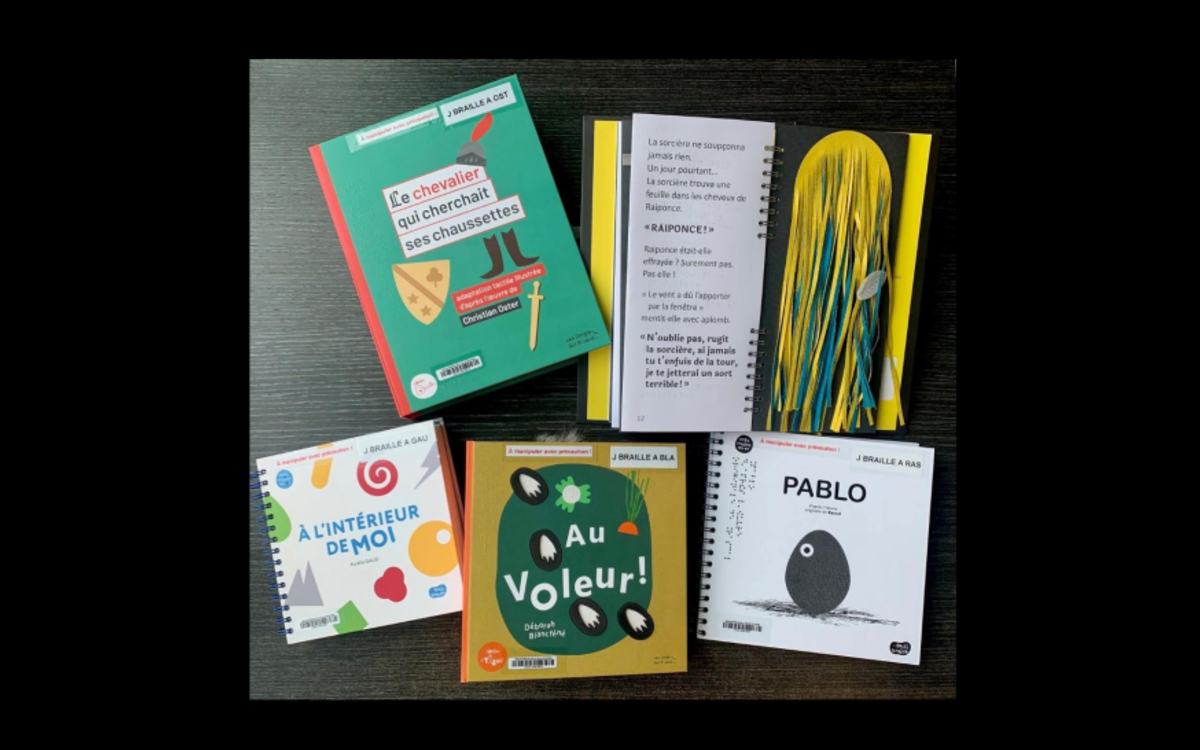 4 Albums tactiles et braille
