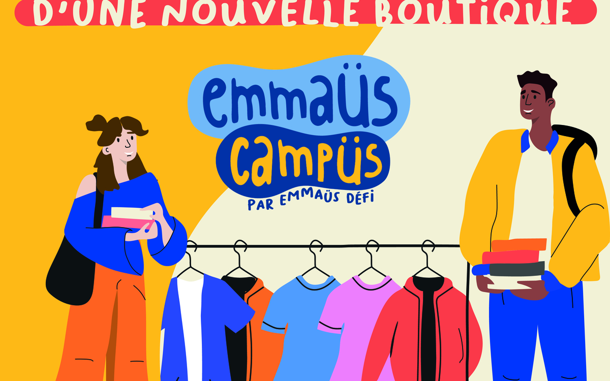 Emmaüs Campüs ouvre une boutique à Censier