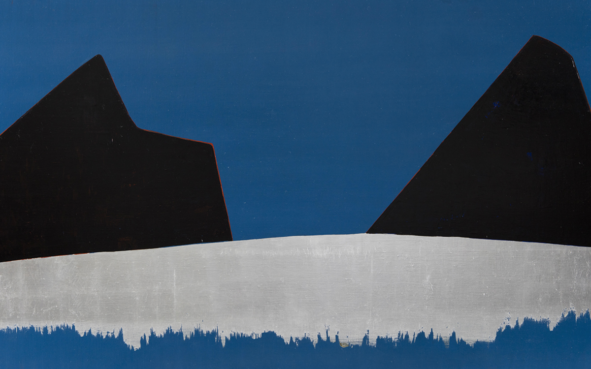 Tableau d'Anna-Eva Bergman, "Deux Nunataks"