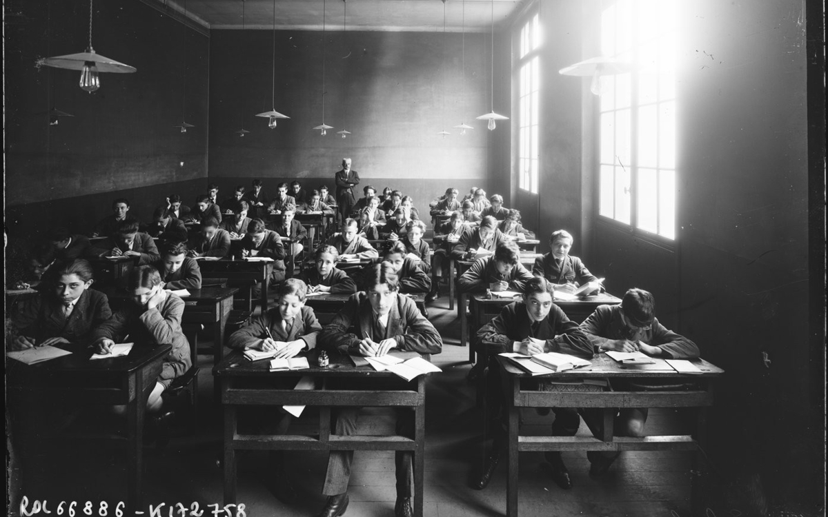 Ecole Lavoisier (19ème), en 1921. 