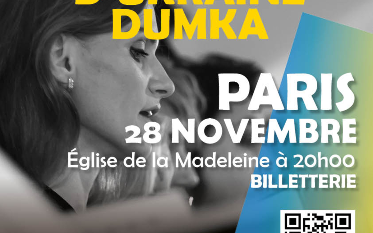 DUMKA, le célèbre Chœur national d’Ukraine, offre une expérience musicale inoubliable pour Noël. Plongez dans les plus belles mélodies de l’Ukraine a cappella en découvrant des chefs-d’œuvre de grands compositeurs ukrainiens du XXe siècle à nos jours. Une expérience à ne pas manquer pour les amateurs de musique. N’attentez plus, réservez votre billet :https://www.lesmusicalesdukraine.com/ 