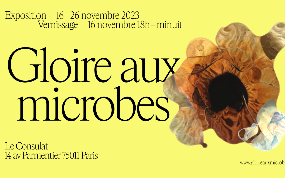 Visuel pour l'exposition Gloire aux microbes