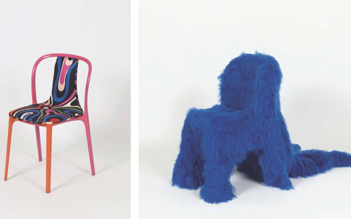 Camille Miceli, PUCCI Puceli, 83 x 50 x 49 cm / NeM Architectures,  Fursuit, 83 x 65 x 108 cm