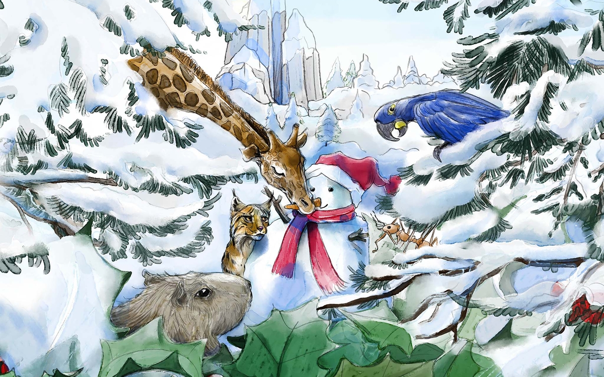 Noël au parc zoologique