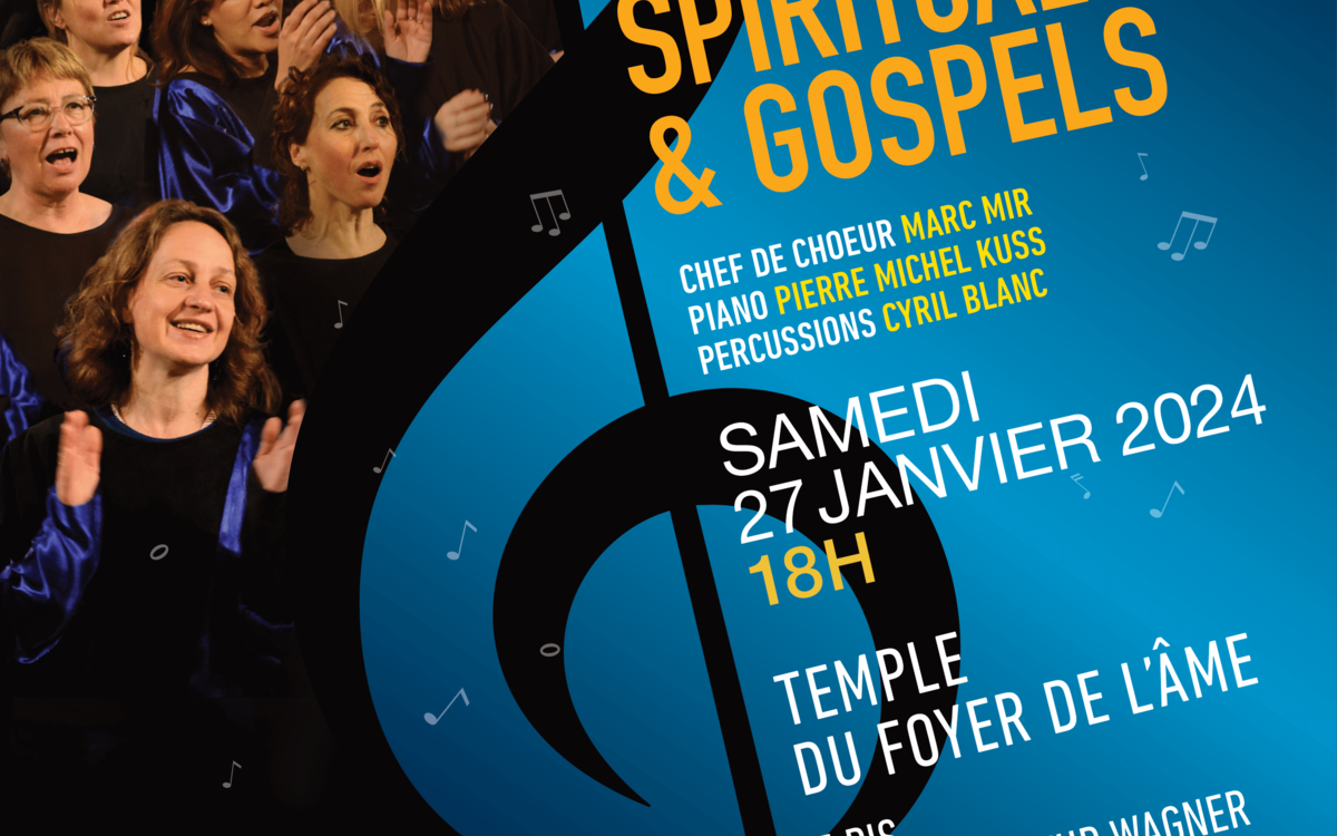 Concert Gospel et Negro spirituals de The Voice of Freedom Samedi 27/01/2024 au Temple du Foyer de l'âme de 18h à 20h 